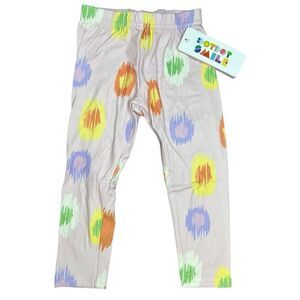 NEW Dot Dot Smile Pink Multicolor Leggings 2T